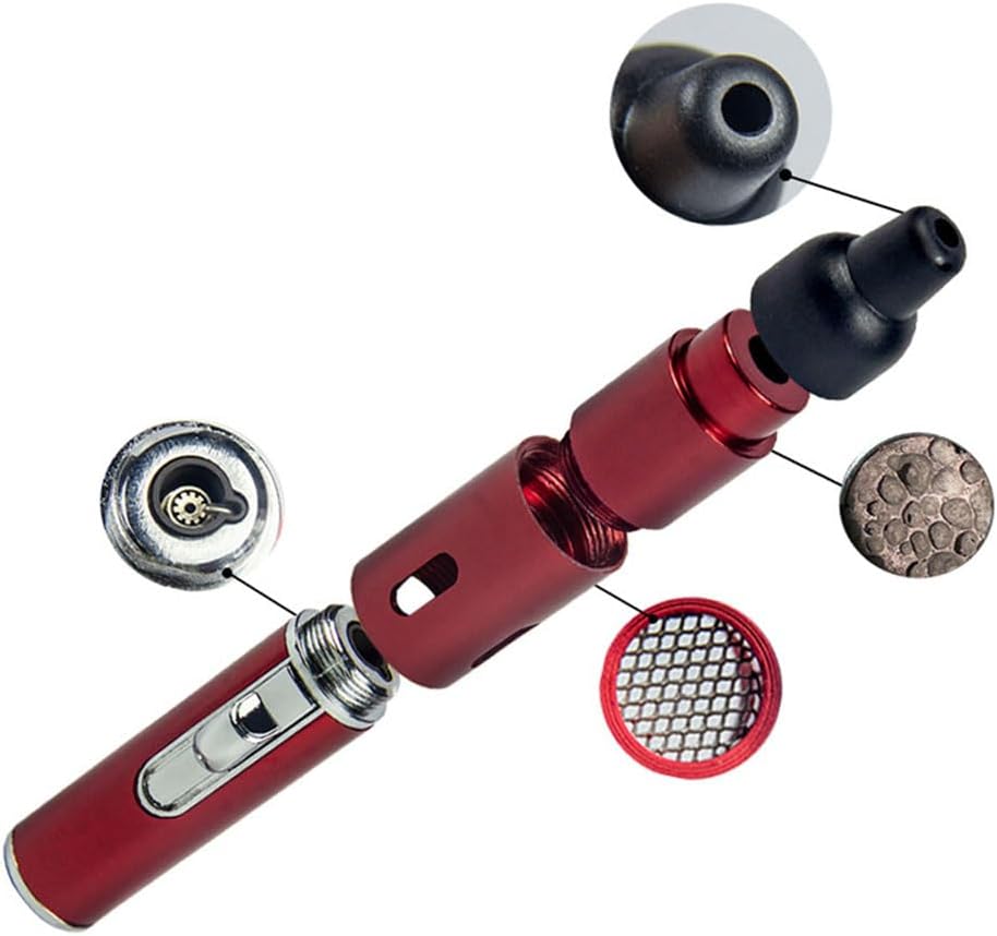 Beast-Fox Pipe Lighter Combo, Portable Slim Torch Ligters Butane Refillable, Multipurpose Handheld Lighters Metal Tube for Outdoor Camping Hiking (Green)
