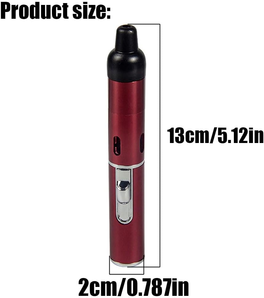 Beast-Fox Pipe Lighter Combo, Portable Slim Torch Ligters Butane Refillable, Multipurpose Handheld Lighters Metal Tube for Outdoor Camping Hiking (Green)