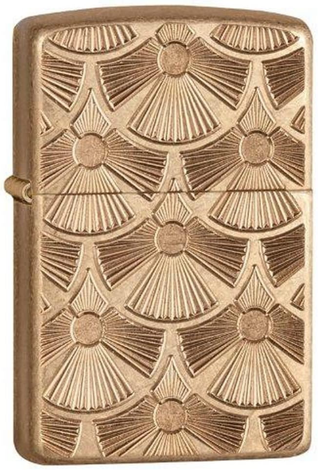 Zippo Tumbled Brass Armor Windproof Lighter