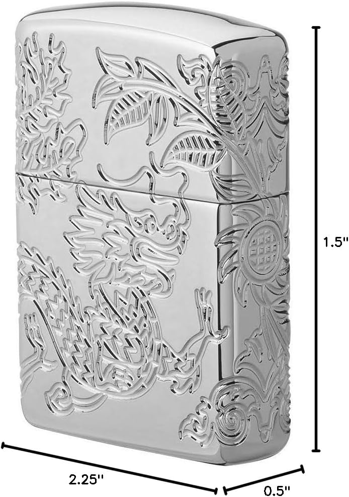 Zippo Armor Dragon and Phoenix Design Pocket Lighter