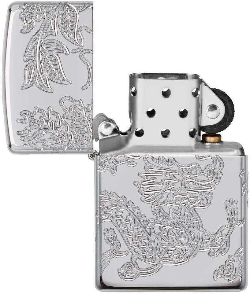 Zippo Armor Dragon and Phoenix Design Pocket Lighter