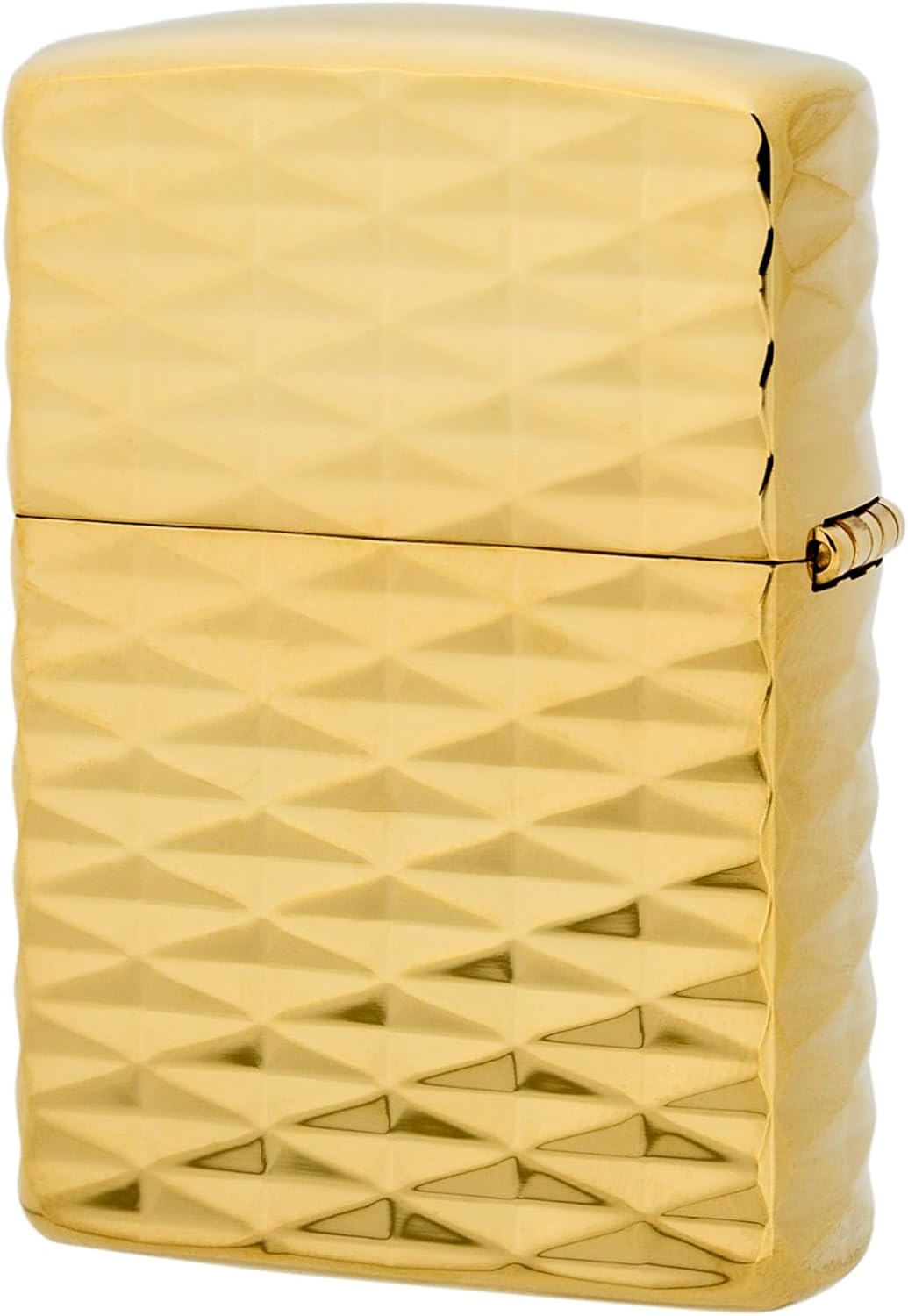 Zippo Armor Diamond Shape Gold Inside Unit Brass Gold Plate Lighter Japan