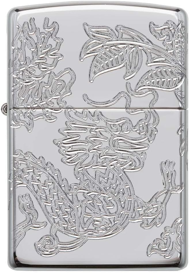 Zippo Armor Dragon and Phoenix Design Pocket Lighter