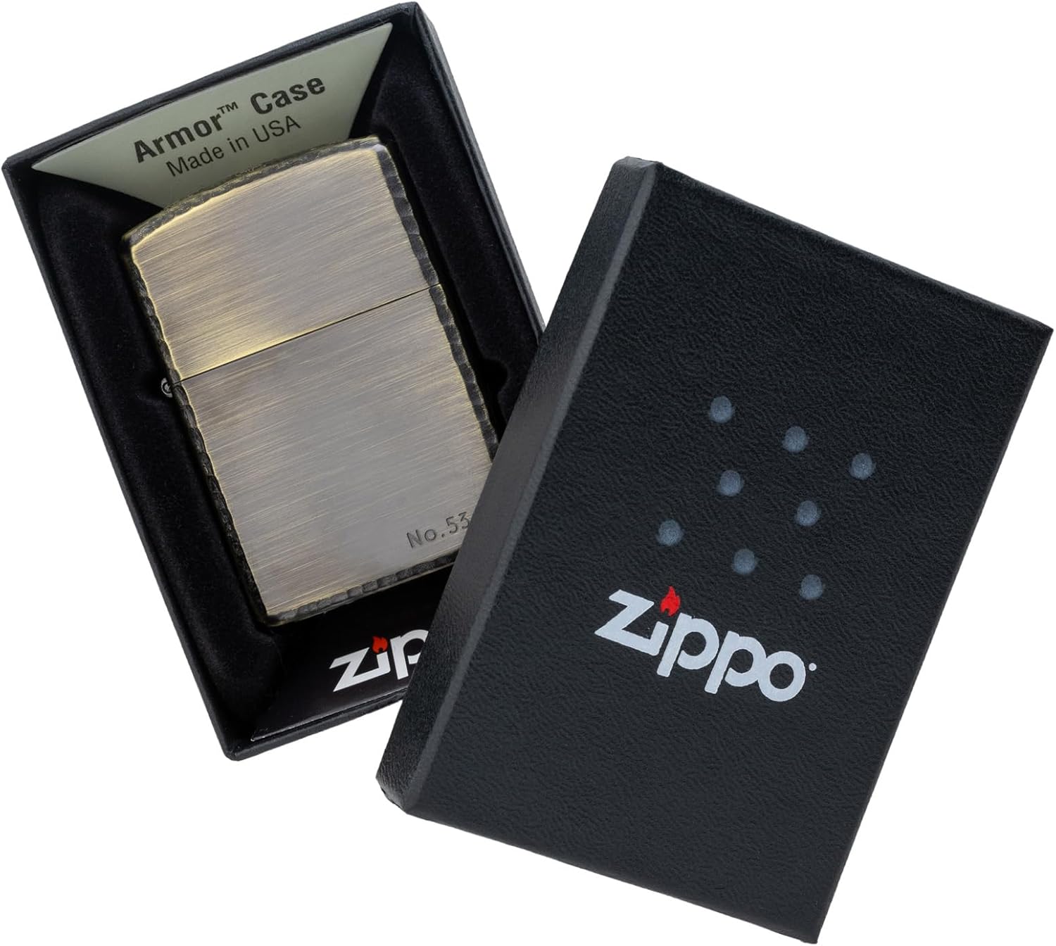 Zippo Zippo Lighter, Windproof, Brass, Armor, Etched, Skull, Multicolor